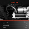 Starter Motor 2.0kW for Volkswagen Touareg 7P5 7P6 2011-2018 3.6L CGRA Petrol
