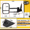 Chrome Extendable Towing Mirror for Isuzu D-Max Holden Colorado RG w/o Indicator