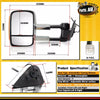Chrome Extendable Towing Mirrors w/ Indicators for Toyota Hilux 2015 ON