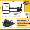 Power Extendable Towing Mirrors for Holden Colorado RG Isuzu D-Max w/ Indicators