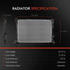 Radiator for Mercedes Benz A250 CLA250 GLA250 B250 W176 W246 C117 X156 W242 2.0L