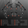 10x Front Lower Control Arm Ball Joint Suspension Kit For BMW E53 X5 Full Set
