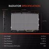 Radiator for Kia Cerato LD 2004-2009 2.0L G4GC Petrol Sedan Manual Auto Trans.