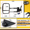Manual Chrome Extendable Towing Mirrors w/Indicator for Isuzu D-Max Holden Rodeo