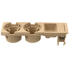 Beige Dual Cup Holder & Coin Tray Box for BMW E36 E46 E90 316i 320d 325i 330i M3
