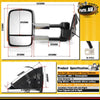 Chrome Extendable Towing Mirrors w/ Indicators for Toyota Prado 150 2009-2019