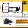 LH Power Extendable Towing Mirror w/ Indicator for Mitsubishi Triton MQ MR 15-19