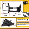 2x Power Extendable Towing Mirrors for Mitsubishi Pajero w/o Indicator 2001-2019