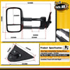 2x Manual Extendable Towing Mirrors W/o Indicators for Mitsubishi Triton MQ MR
