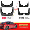 4x Splash Guards Mud Flaps Mudguards for Tesla Model Y 2020-2021 Black Plastic