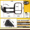 Right Black Extendable Towing Mirrors w/ Indicators for Toyota Hilux 2015/7-2019