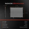 Radiator for Toyota Hilux TGN16 N10 N20 2005-2015 2019 2.7L 2TR-FE Auto Trans.