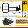 Chrome Extendable Towing Mirrors w/ Indicator for Isuzu D-Max Holden Colorado RG