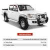4x Premium Weather Shield Window Visors for Mazda BT-50 UN 2005-2011 Dual Cab