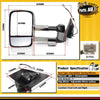 Pair Chrome Extendable Towing Mirrors for Mazda BT-50 UP UR 2012-2019