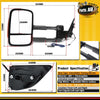 Manual Black Extendable Towing Mirrors w/ Indicator for Ford Ranger PX Everest