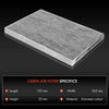 2x Cabin Air Filter for Nissan X-Trail T31 Dualis J10 2007-2013 Activated Carbon