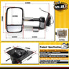 Chrome Extendable Towing Mirrors w/ Indicators for Mazda BT-50 2012 on