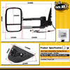 LH Chrome Extendable Towing Mirror w/ Indicator for Isuzu D-Max Holden Colorado