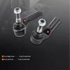 2x Outer Front Tie Rod End for Ford Mondeo Land Rover L359 Volvo V70 XC60 XC70