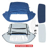 Blue Convertible Soft Top & Plastic Window for BMW Z3 E36 1996-2002 Roadster