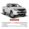 2x Weather Shield Window Visors for Mitsubishi Triton MQ 2015-2020 2 Doors Only