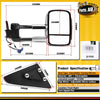 Chrome Extendable Towing Mirror w/ Indicator for Toyota Landcruiser 80 Right RH