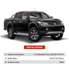 4x Weather Shield Weathershield Window Visors for Mitsubishi Triton MQ 2015-2019