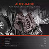 Alternator with 1-Pin for Isuzu Jambo NPR NKR NKR150 NPR200 4.3L 4HF1 Diesel 50A