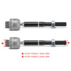 2x Inner Front Tie Rod End for Nissan Navara NP300 D23 D23T 2015-2021 2.3L AWD