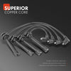 4x Spark Plug Wire Ignition Leads for Kia Rio DC 2000-2005 1.5L 4cyl A5D Petrol
