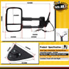 Power Extendable Towing Mirrors w/ Indicator for Mitsubishi Triton MQ MR 15-19