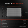 Radiator for Benz B906 Sprinter 3,5-t Sprinter 5-T 2.1L 2.2L 3.0L Manual Trans