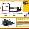 1x Left Power Extendable Towing Mirror for Isuzu D-Max Holden Rodeo Colorado