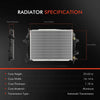 Engine Cooling Radiator for Opel Zafira A05 Vauxhall 2005-2015 1.7L 1.9L 2.0L