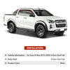 Set of 4 Weather Shield Window Visors for Isuzu D-Max 2012-2020 Dual Cab 4Doors