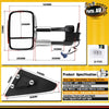2x Chrome Extendable Towing Mirror for Toyota Landcruiser 80 Series w/ Indicator