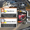 Electric Chrome Extendable Towing Mirror for Toyota Land Cruiser 70 75 78 79