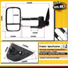Manual Chrome Extendable Towing Mirrors for Isuzu D-Max Holden Colorado 12-19