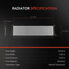 Engine Cooling Radiator for Tesla Model S 5YJS 2012-2023 L1S L2S Manual Trans.