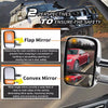 Chrome Extendable Towing Mirror for Toyota Land Cruiser 70 75 78 79 Series 84-19