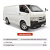 2x Premium Weather Shields WeatherShields Window Visors for Toyota HiAce 05-19