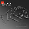 4x Spark Plug Wire Ignition Leads for Toyota Landcruiser Prado RZJ95 2.7L 3RZ-FE