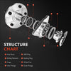 Rear Left / Right Wheel Hub Bearing for BMW E39 E60 520d 523i 530i 535i 540i M5