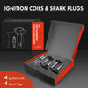 4x Ignition Coil & 4x Spark Plug for Audi A3 A4 Q3 TT VW Amarok Tiguan Golf 2.0L