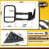 Manual Extendable Towing Mirrors for Mitsubishi Triton MN ML 05-15 w/o Indicator